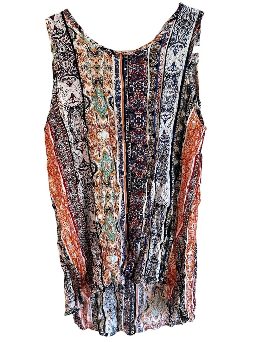 Elodie Multicolor Striped Boho Tank Top l
